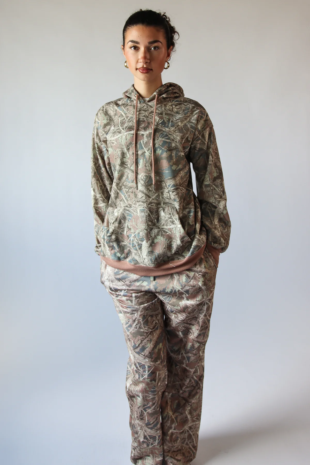 Woodland Camo Fleece Hoodie - Image 3