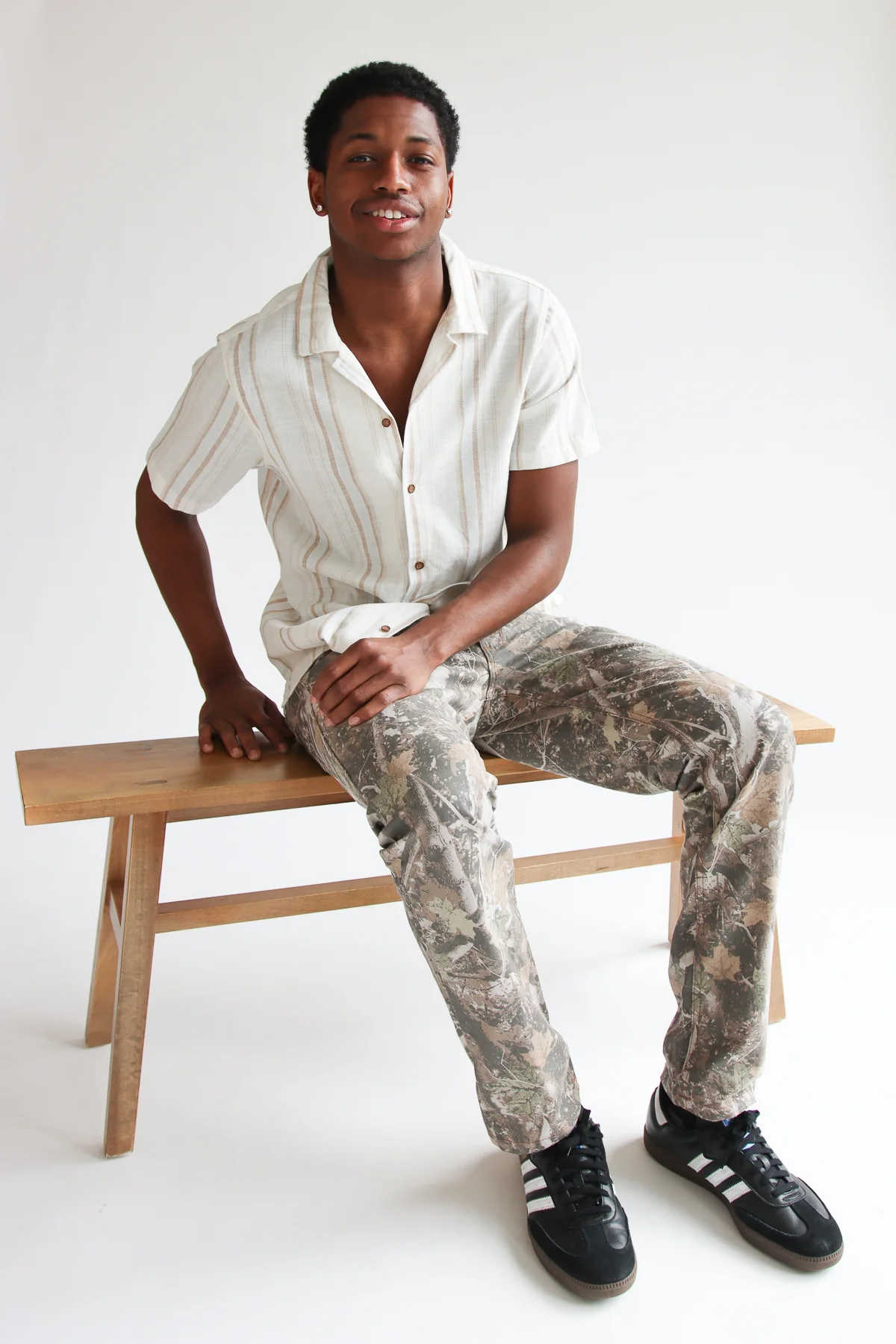 Woodland Camo Straight Leg Pants - Image 4