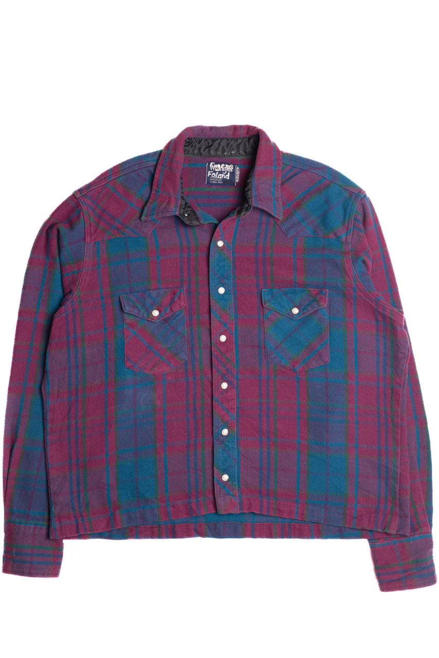 Vintage Wrangler Flannel Shirt 5028 - Image 2