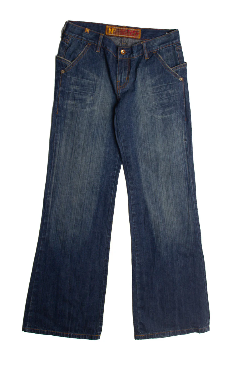 Y2k Notify Denim Wide Leg Flare Jeans (2000s) 989 - Image 2