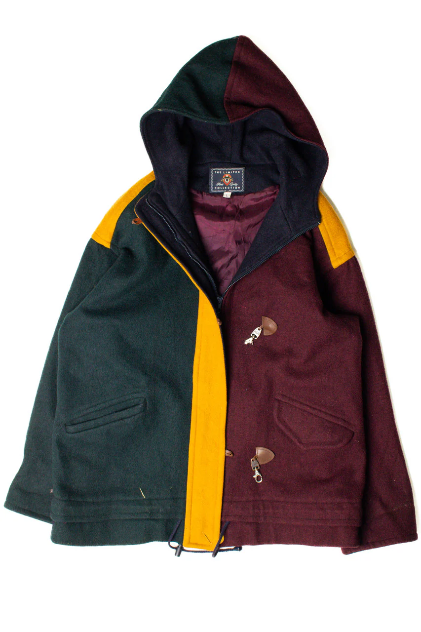 Yellow Green Maroon Winter Coat - Image 3