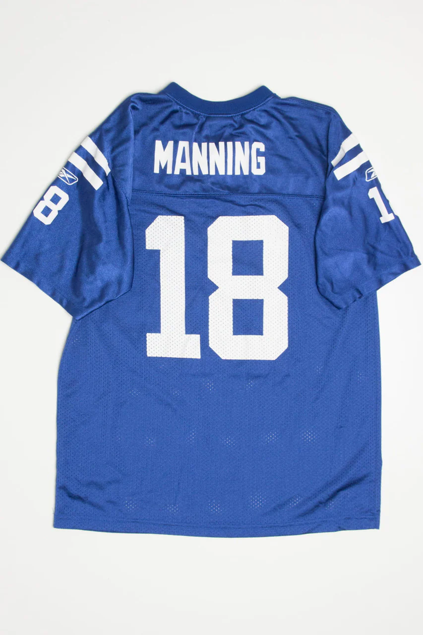 Youth Peyton Manning #18 Indianapolis Colts Reebok Jersey - Image 2